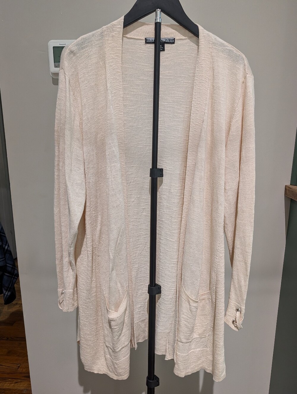 united states sweaters Light Cream Open-Front Cardigan
